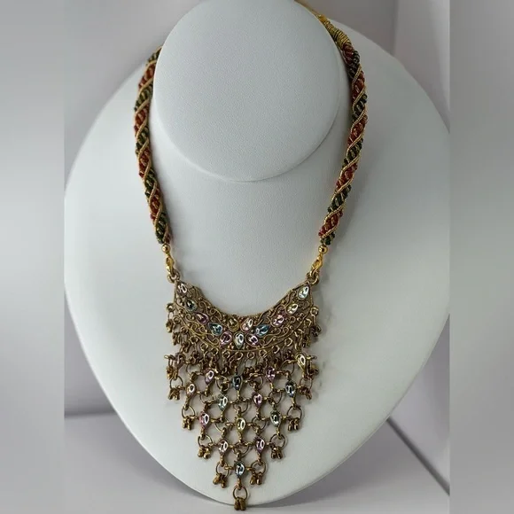 Multicolor statement Necklace - Picture 1 of 8